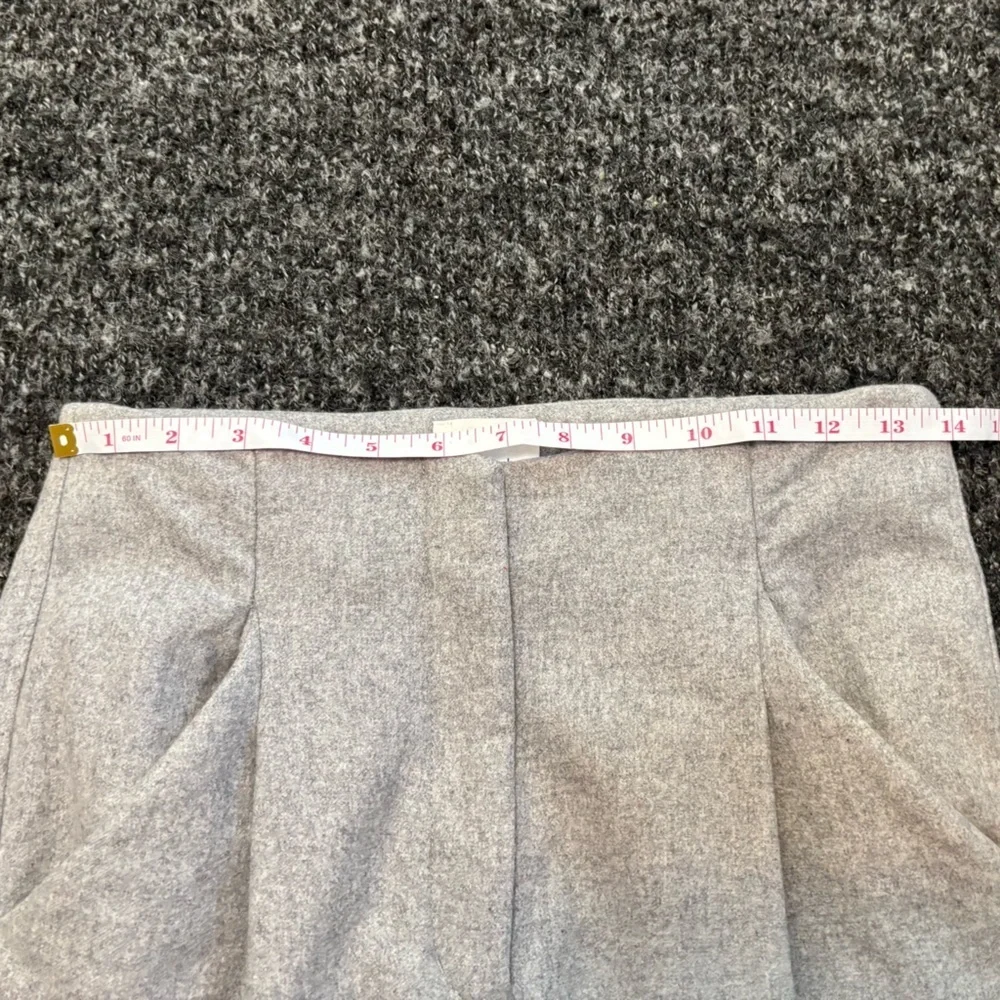 WILFRED Sz 4 Chambery Pants Grey Pleated Trousers Wool Cashmere Blend By Aritzia - Picture 11 of 15